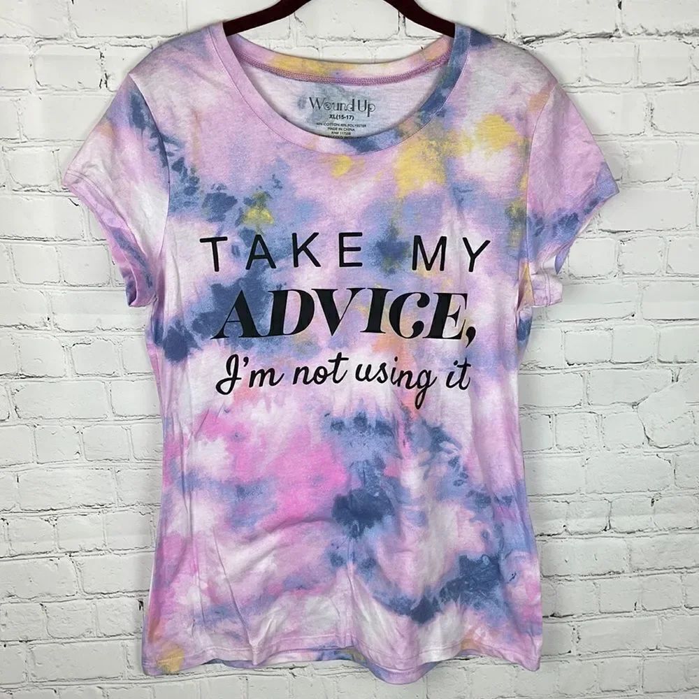 Wound Up Tie Dye T-Shirt Juniors Size XL (15-17)